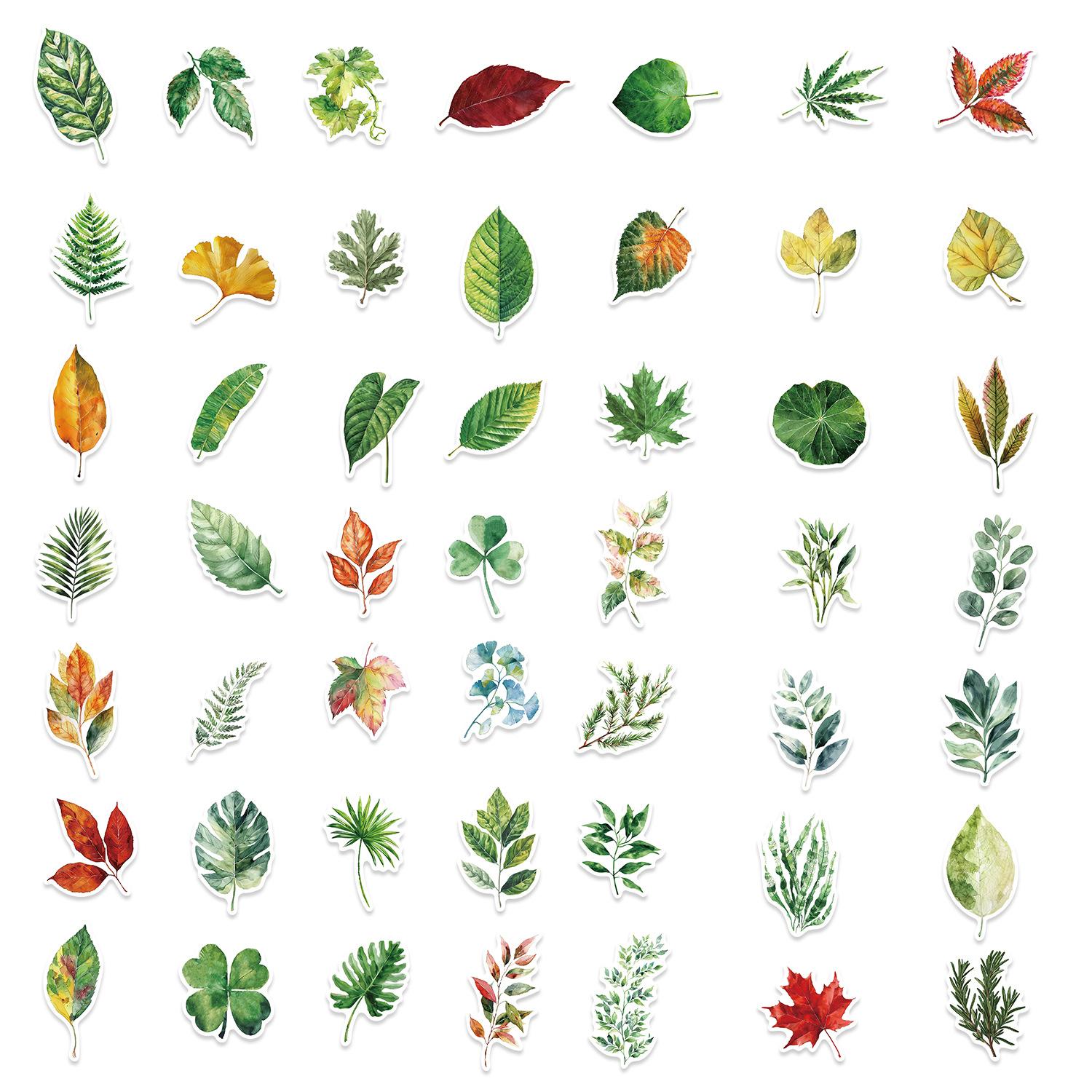 

50 Cartoons, One Tree, One Leaf, Graffiti Stickers, Decorative Guitar Notebook Suitcase DIY Waterproof Stickers