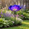 Metal Bee Butterfly Feeder Decorative Bowl Flower Colorful Lawn Stake Bee Baths for Garden for Outdoor Garden Yard Lawn Decor