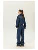 Patchwork Embroidery Denim Jacket and Wide-Leg Pants Set for Men & Women - Autumn Fashion, Retro College Style