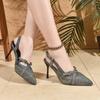 Women's Shoes Summer 2026 New Fashion Pointed Toe Luxury Brand  Sandals Super High Heels Buckle Party Wedding Dress Shoes Women