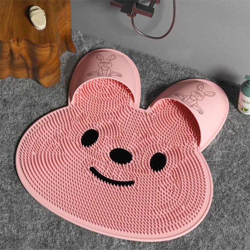 Tutu Bathroom Foot Rubbing Non-Slip Mat Back Rubbing Massage Mat Bath Foot Scrubbing Dead Skin Shower Room Floor Mat