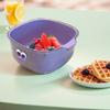 Plastic Drain Basket Double Layer Water Filter Basket Multi-functional Vegetable Washing Basket for Kitchen Living Room