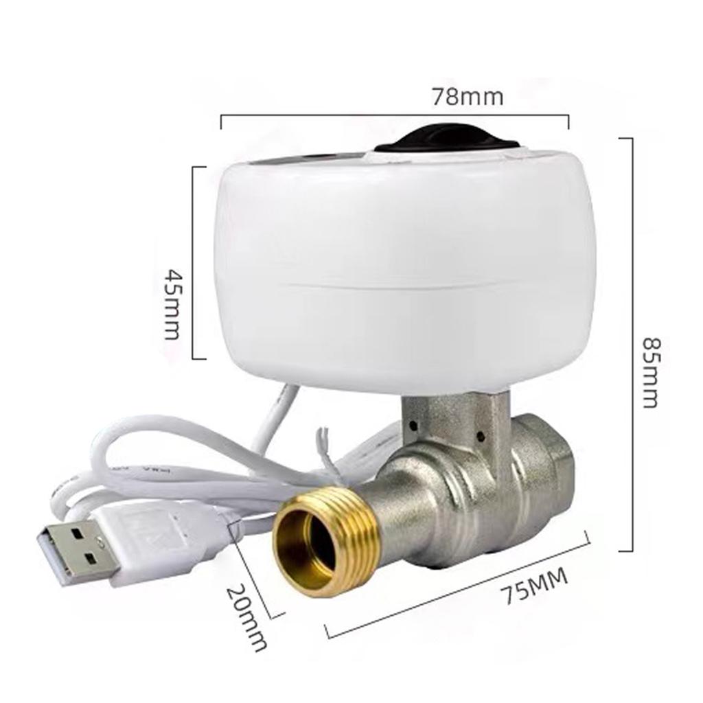 WiFi Intelligent Ball Valve Automatic Water Shut Off Valve Support APP Control 3 Timing Modes Water and Gas Leakage
