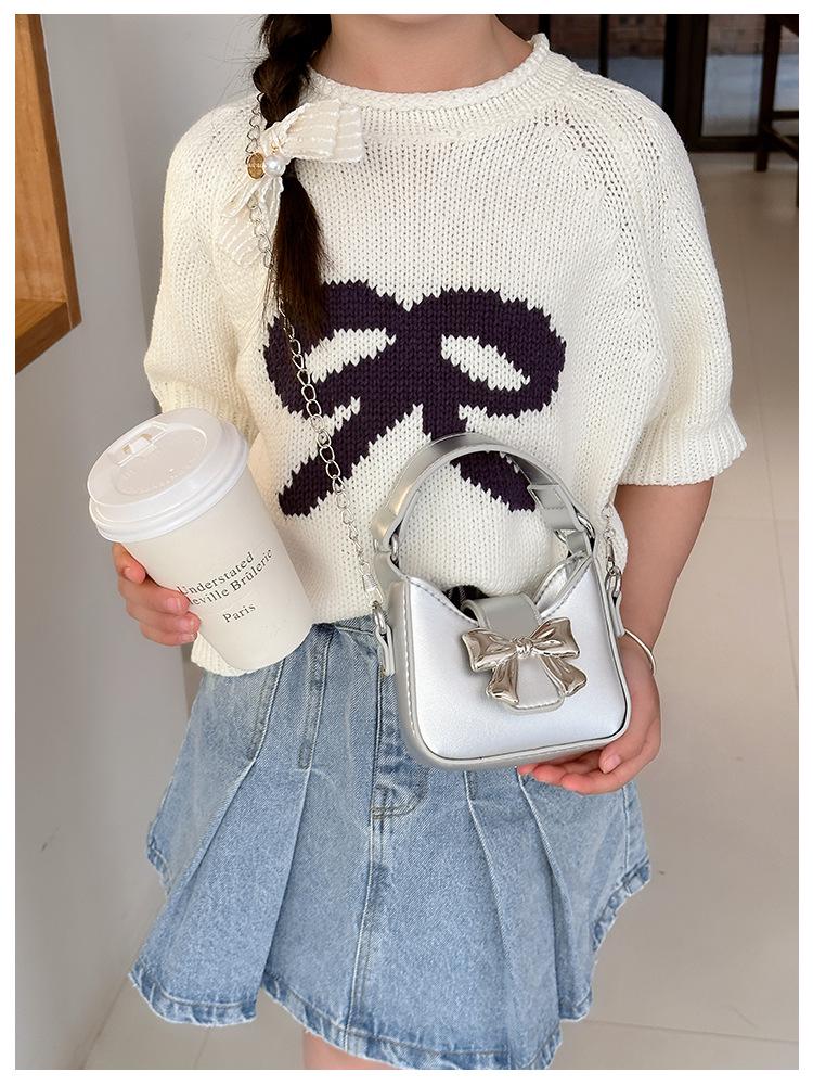 2024 Sweet Pink Bow Chain Crossbody Shoulder Bag for Women