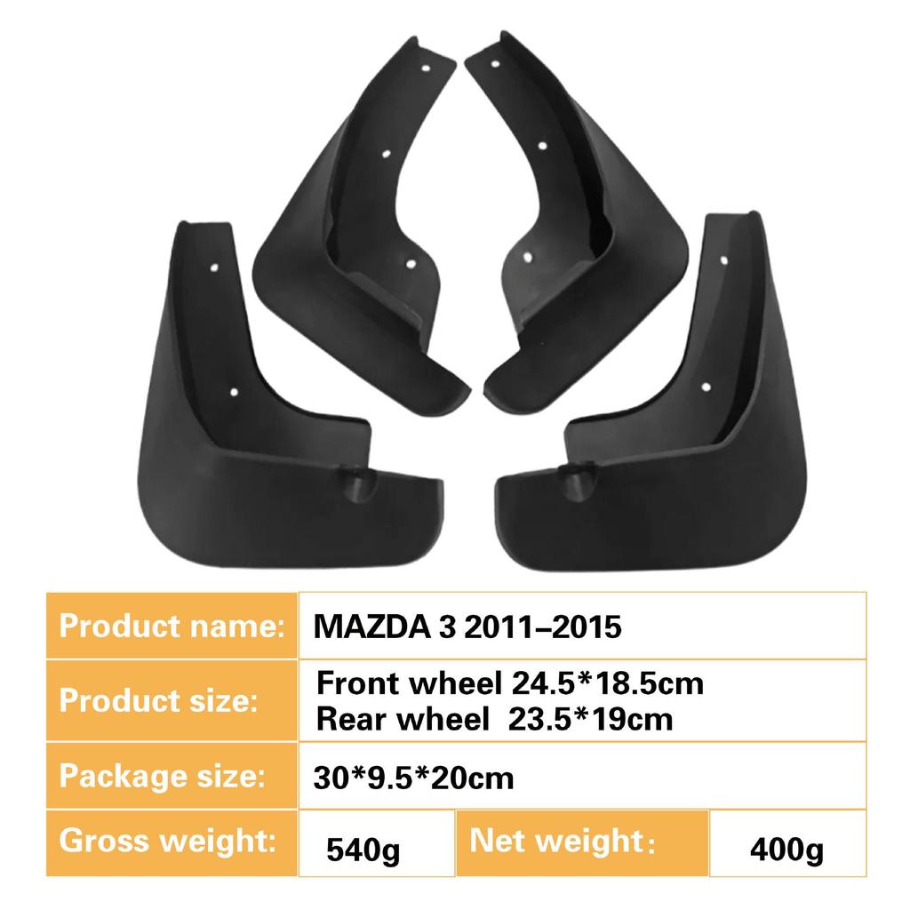 Mazda 3 Xingcheng 2011-2015 Mud Flaps - Car Accessories