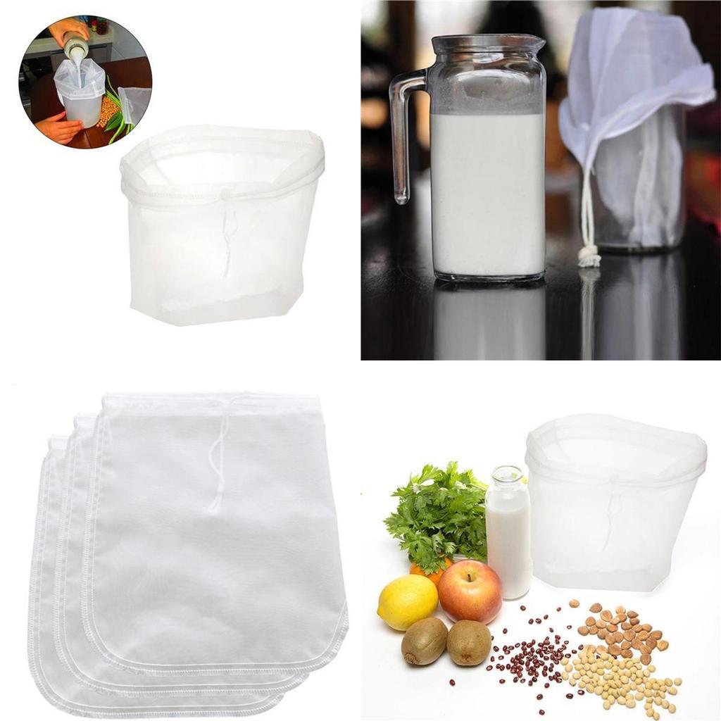 Durable Reusable Mesh Filter Bag For Fruit Juices Tea And Herbal Infusions