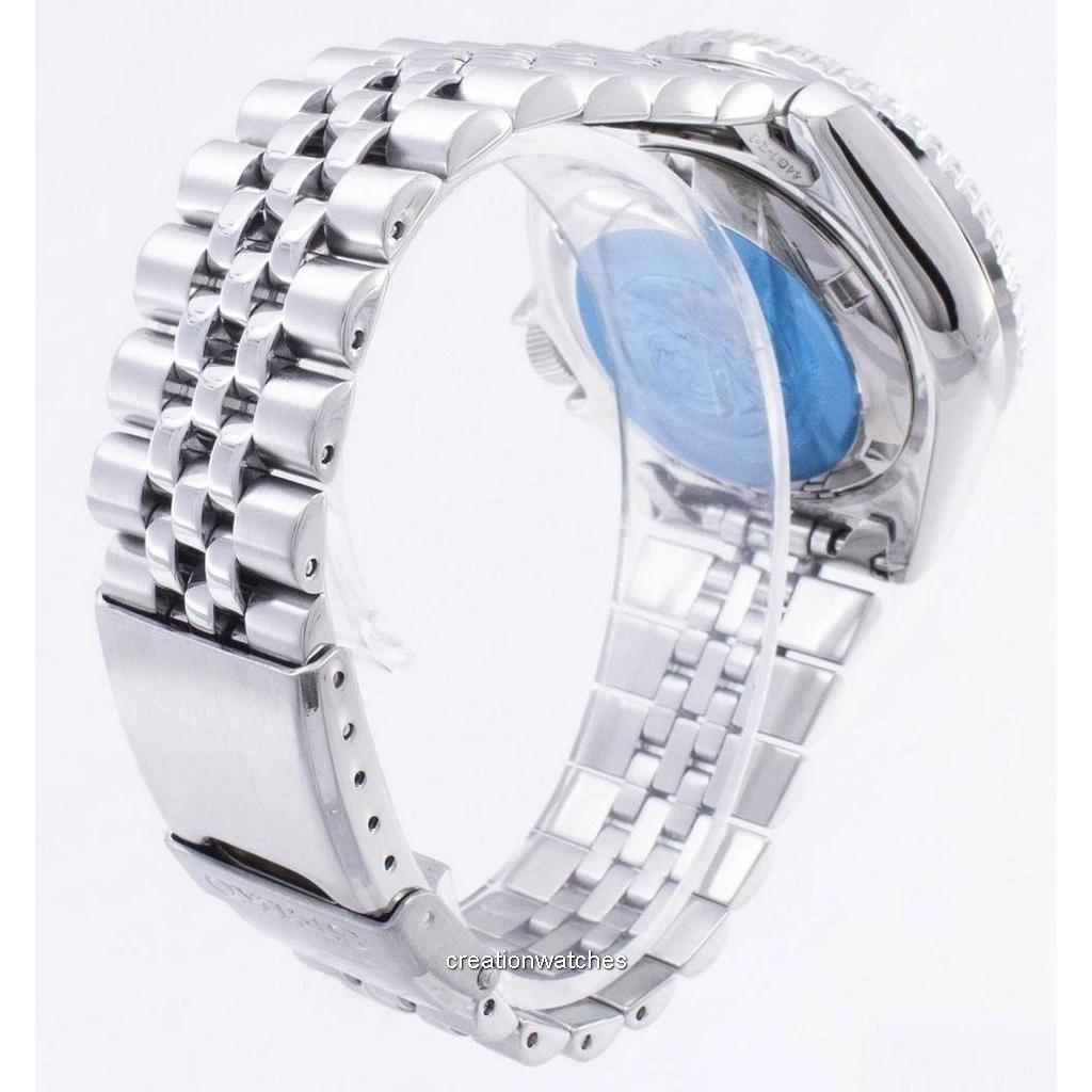 Odnowiony zegarek męski Seiko z czarną tarczą, automatyczny, dla nurków SKX007K2