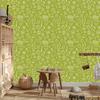 School Supplies Wallpaper Yellow and Beige for Living Room and Bedroom 50x1000
