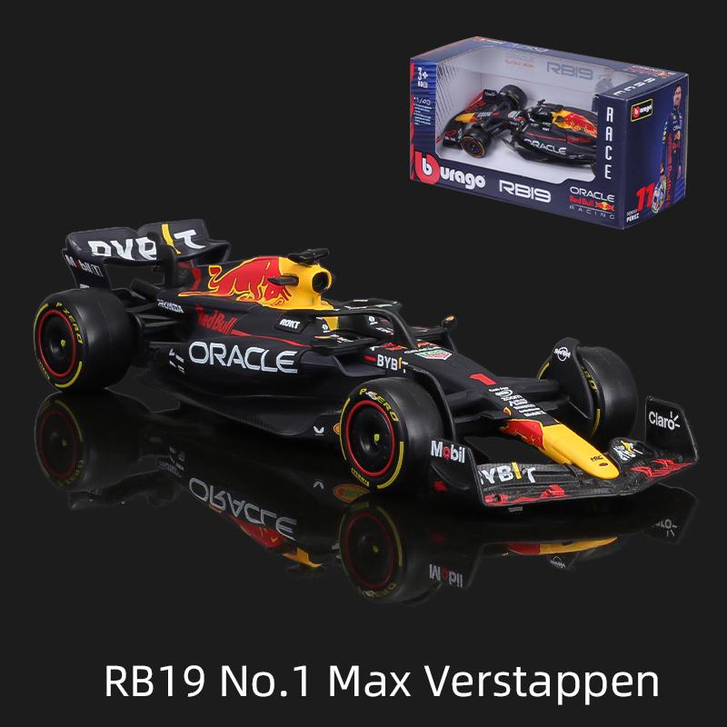 Bburago 1:43 Verstappen F1 Model Samochodu ze Stopu Red Bull Racing Rb16B Rb19 Rb20 Rb21 Statyczna Zabawka Diecast