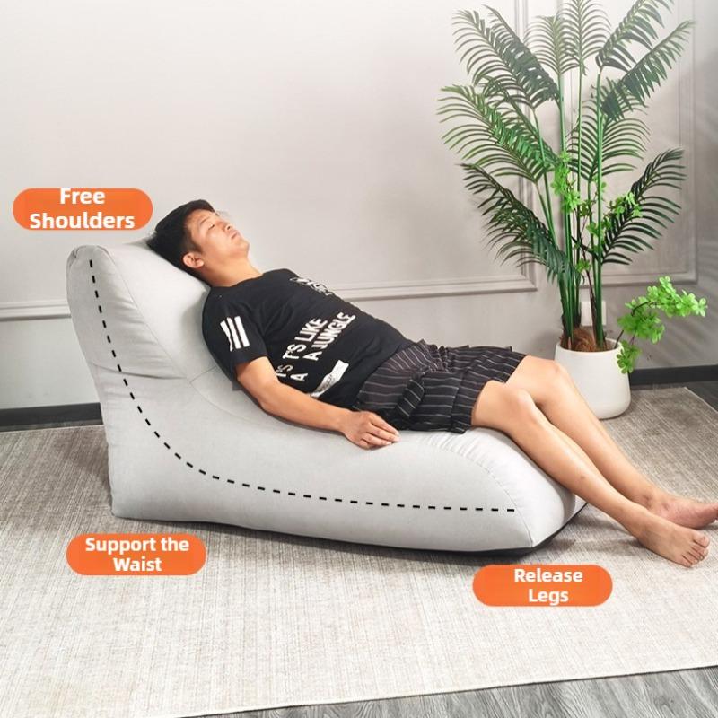 Lazy Bean Bag Sofa Single Person Sofas Fluffy Modern Relaxing Bedroom Puff Couch Soft Giant Leisure Living Room Tatami Couches