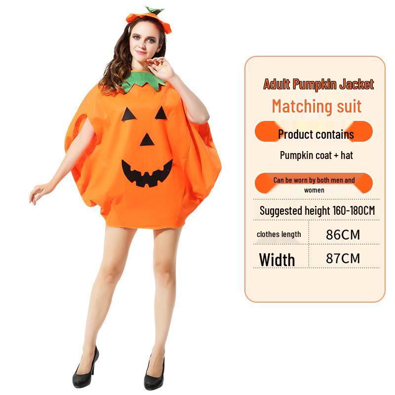 Halloween Pumpkin Costume: Kids' & Adults' Cosplay Outfit for Performances