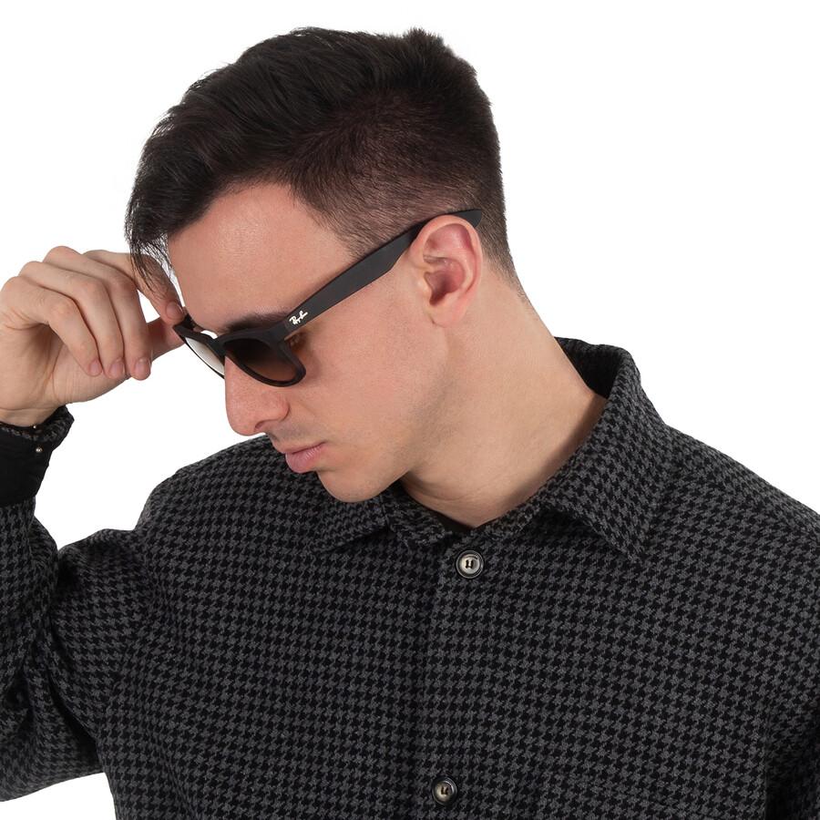 Ray Ban JuStin ClaSSic Brown Gradient Square Men S SunglaSSeS Rb4165 710 13 51