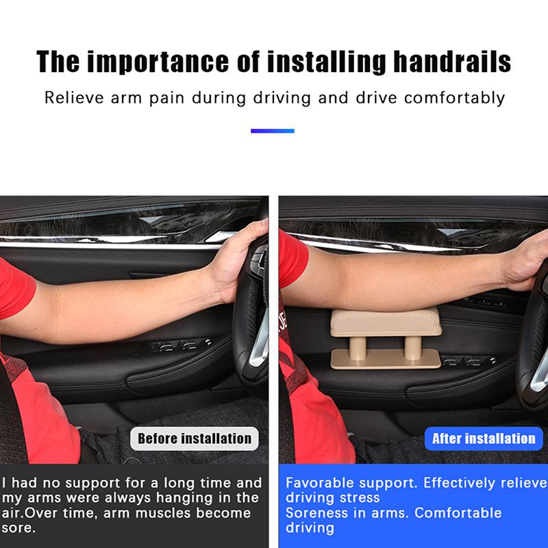 Car Arm Rest Extender Car Door Armrest Elbow Support Universal Adjustable Height Auto Interior Arm Elbow Armrest Cushion