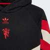 Adidas Originals Hoodie Manchester United Comfortable Pullover Long Sleeve Kids Hoodies Black Red JC8836