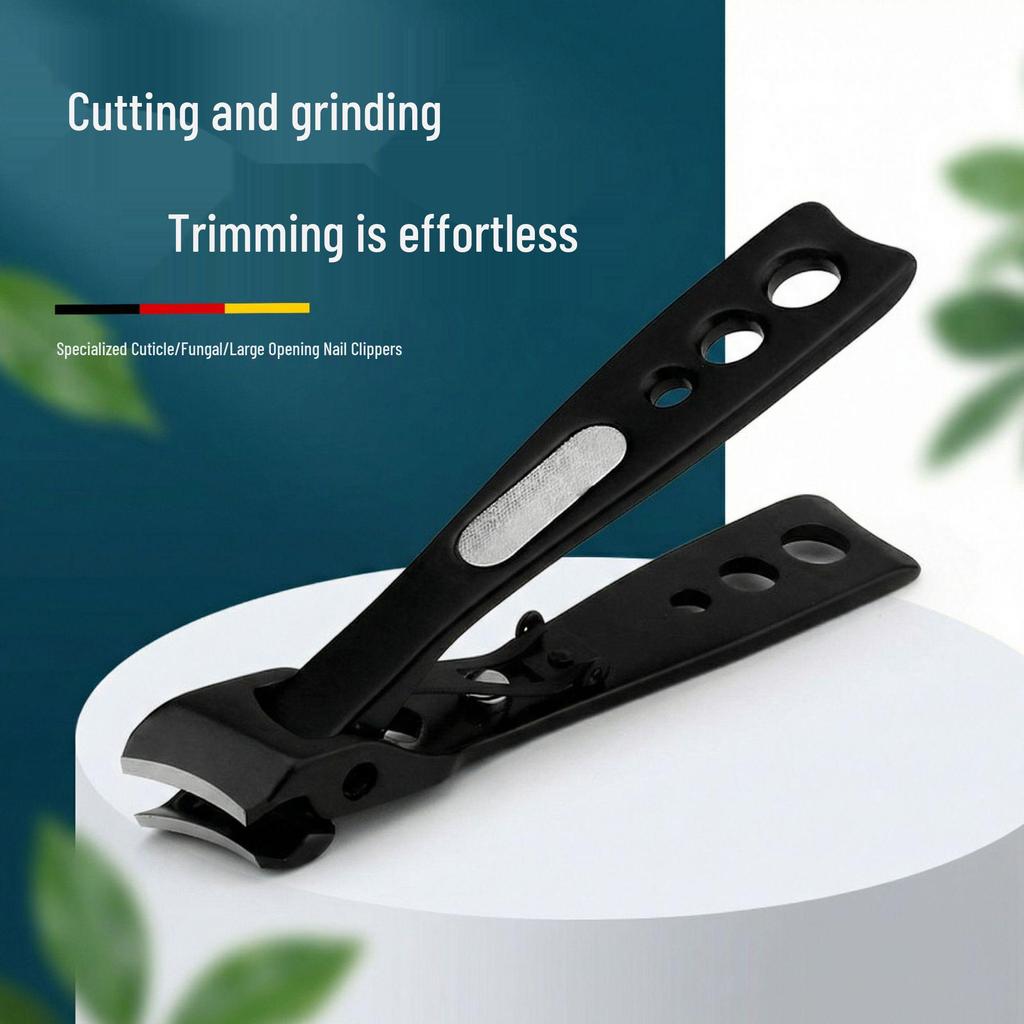 Sharp Large-Jaw Multi-functional Nail Clippers with Magnifying Glass for Middle-aged & Elderly