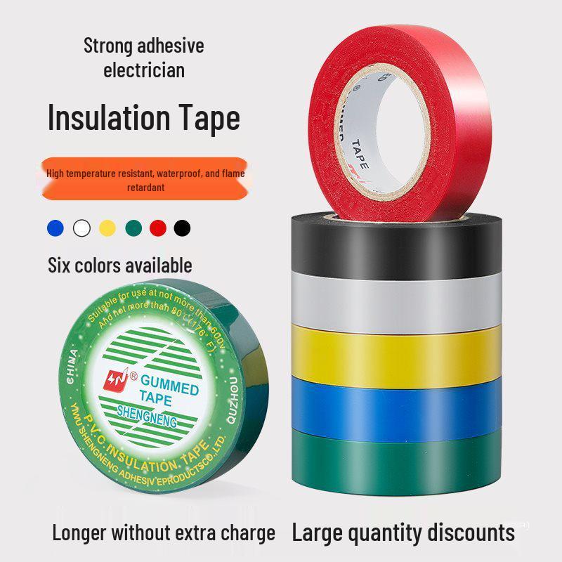 Svart Högtemperatur Flamskyddad PVC Elektrikertejp - Vattentät & Slitstark