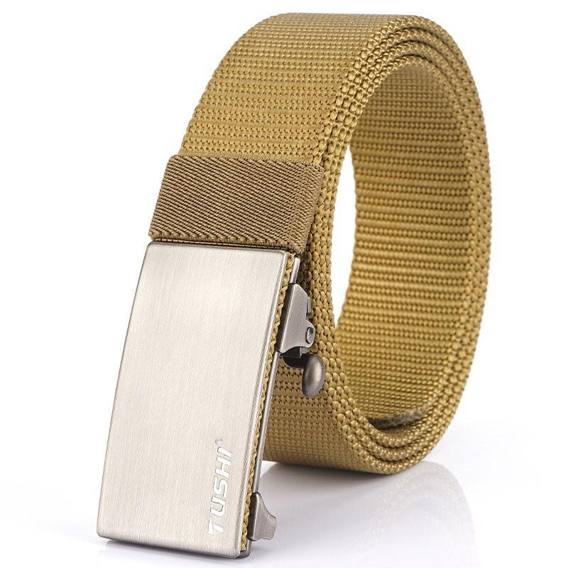 2020 3.5 Thick Nylon Belt All-match Casual Outdoor Pants Automatic Buckle