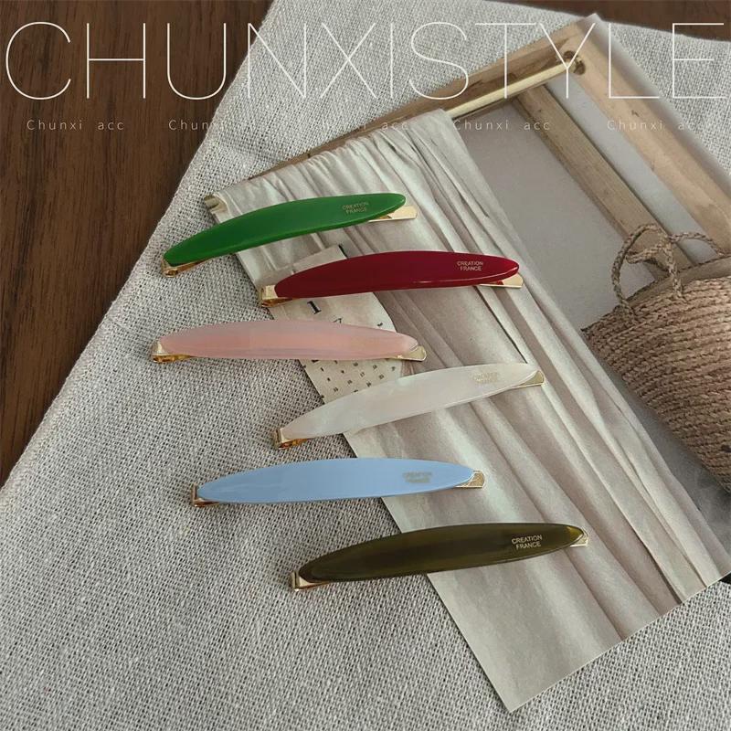 Korean Acetate Side Bangs Hairpin 2024 - Simple Hair Accessory