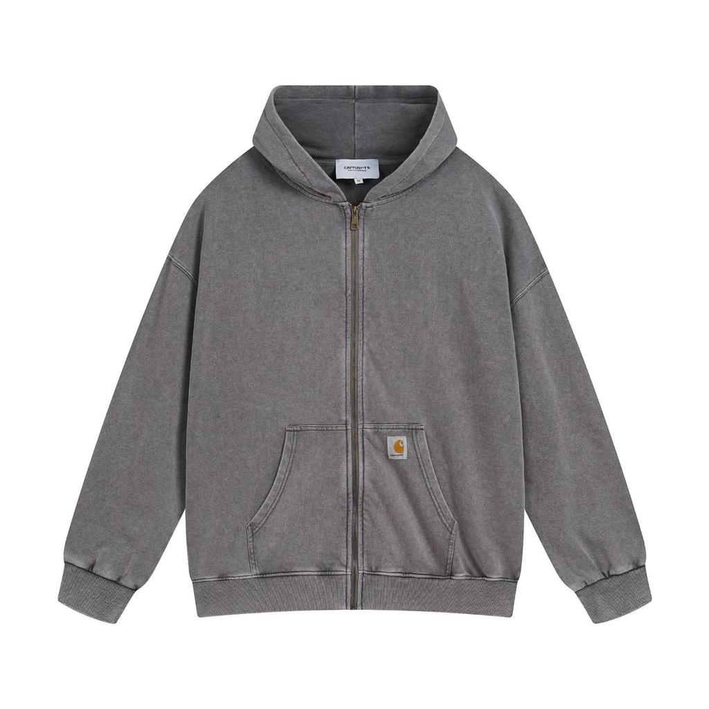 Carhartt Unisex Kapuzen-Reißverschluss-Sweatshirt mit gesticktem Logo - Herbst/Winter Trend Edition