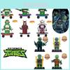 Ksz 723 Tartarugas Ninja Dafengqi Novidade Blocos de Construção Miniatura Brinquedo Plástico Abs Faça Você Mesmo Tipo Exportação