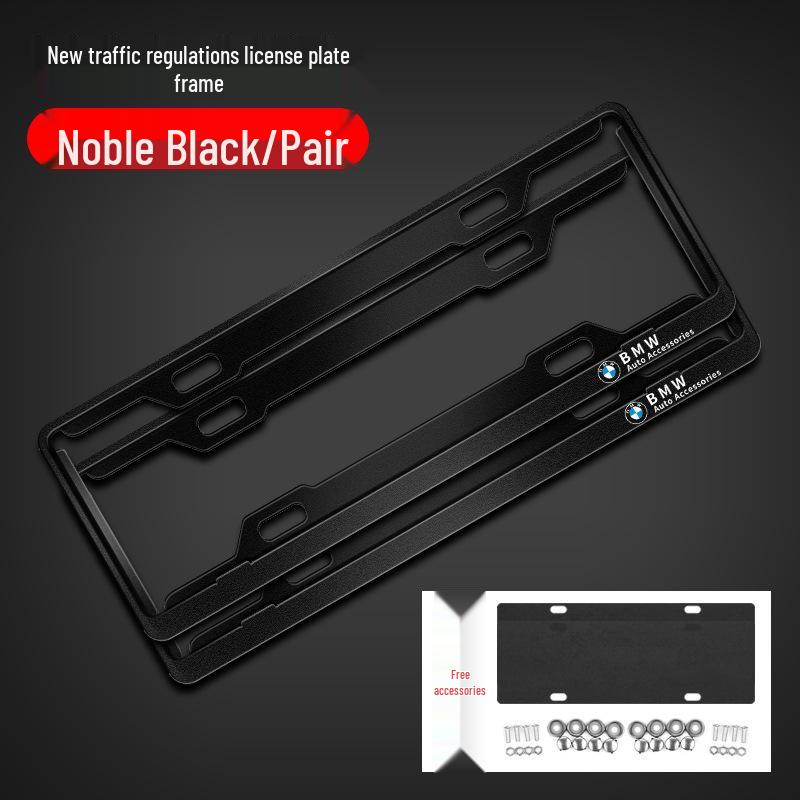 Ramka na tablicę rejestracyjną z włókna węglowego do modeli BMW: Seria 3, 4, 5, X3, X5, X6, X7, M3, M4.
