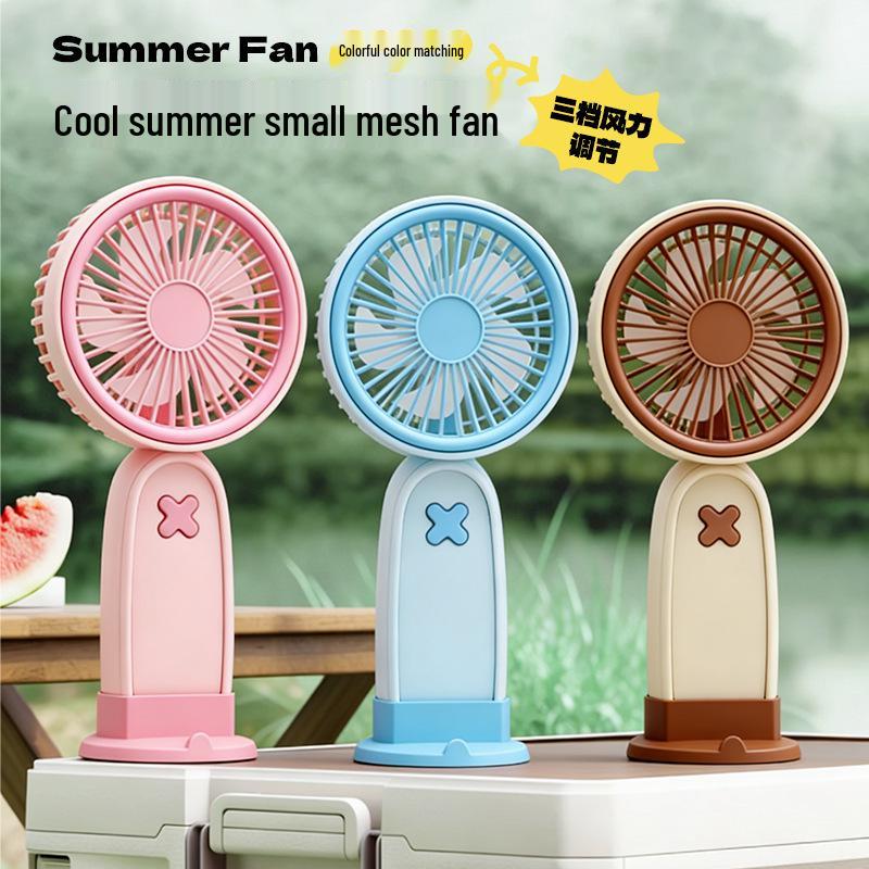 High-Power USB Rechargeable Handheld Mini Fan with Custom Logo