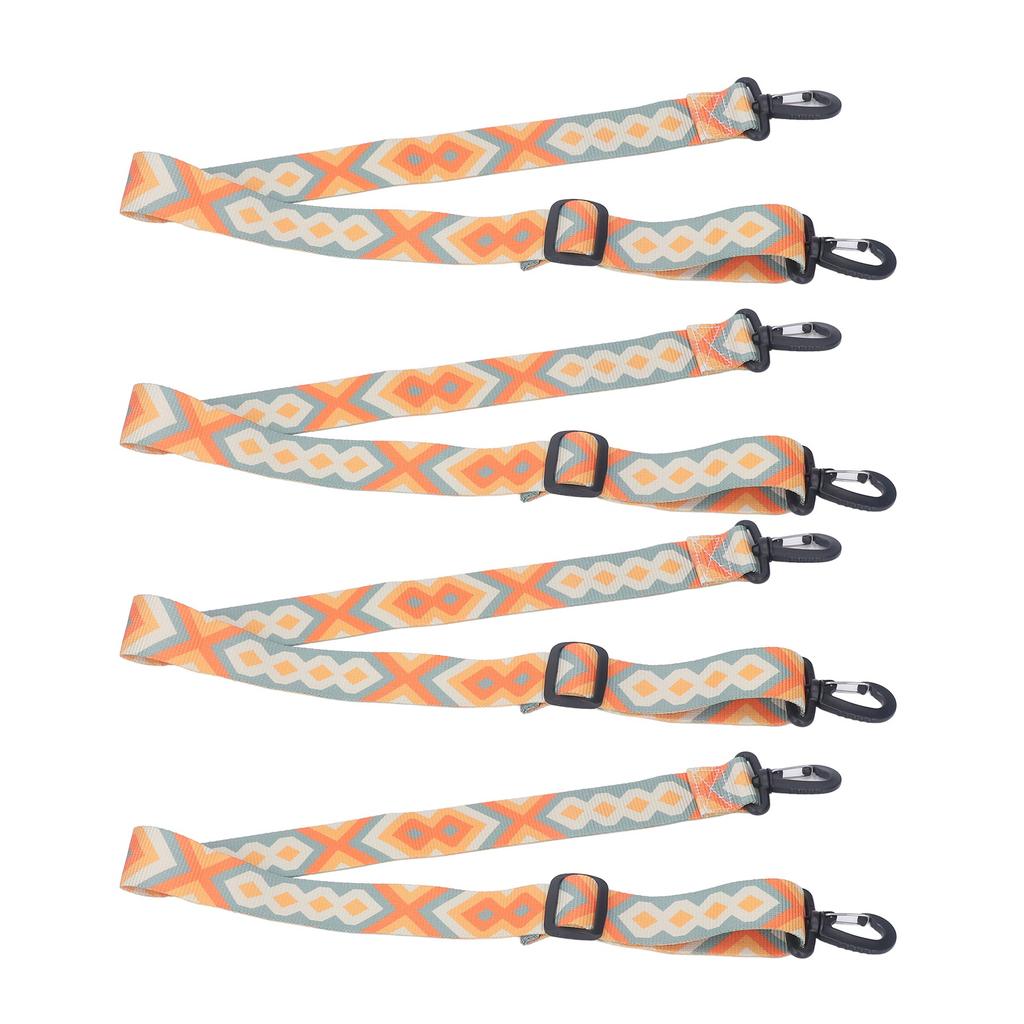 4pcs Ski and Snowboard Boot Carrier Strap Adjustable Thickened Nylon Ice Skates Shoulder Sling Blue Yellow 90cm