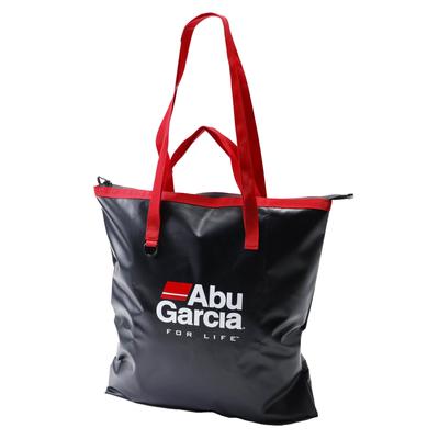 Abu Garcia Waterproof Tarpaulin Tote Black Bag, Flat,