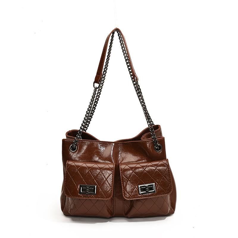 Bag Women's New Fashion Tote Bag Diamond Chain Messenger Bag