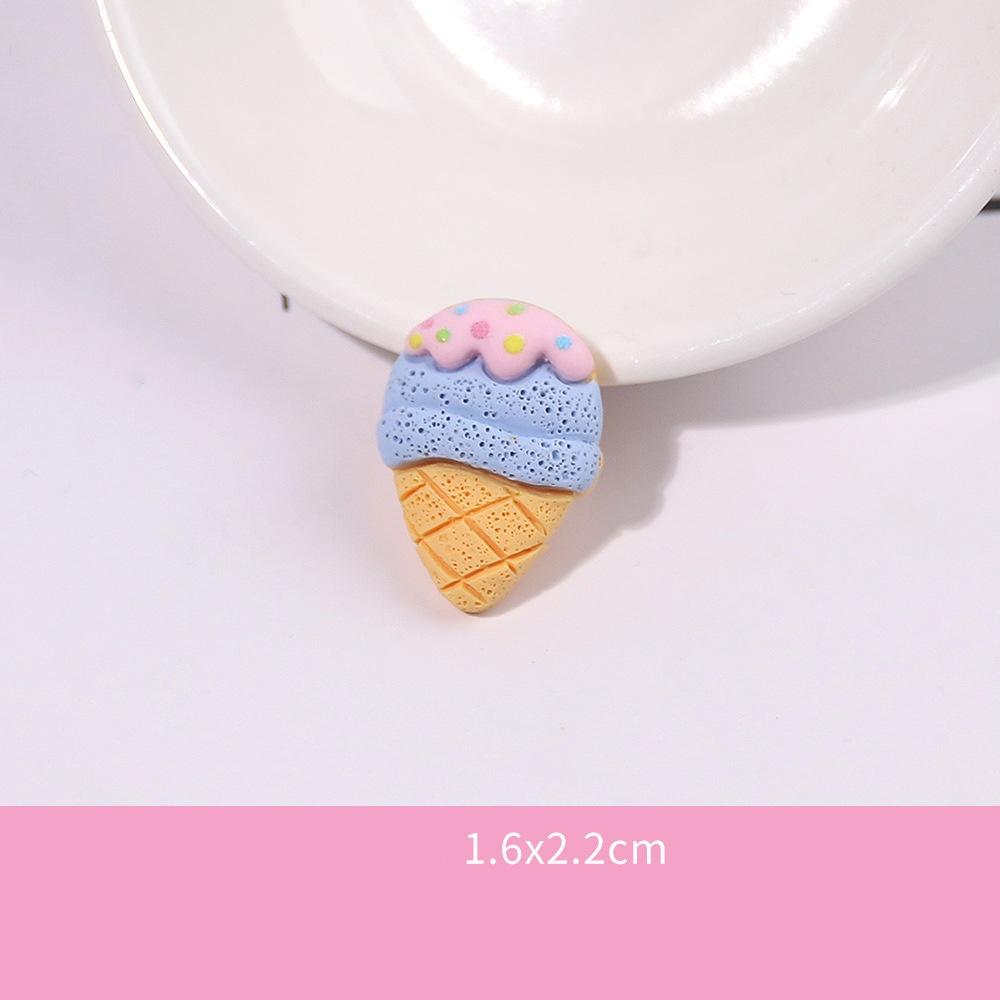 10Pcs Frosted Resin Accessories Simulate Cartoon Cream Glue Rainbow Cloud Phone Case Accessories Popular Diy Trinkets Luck Bag