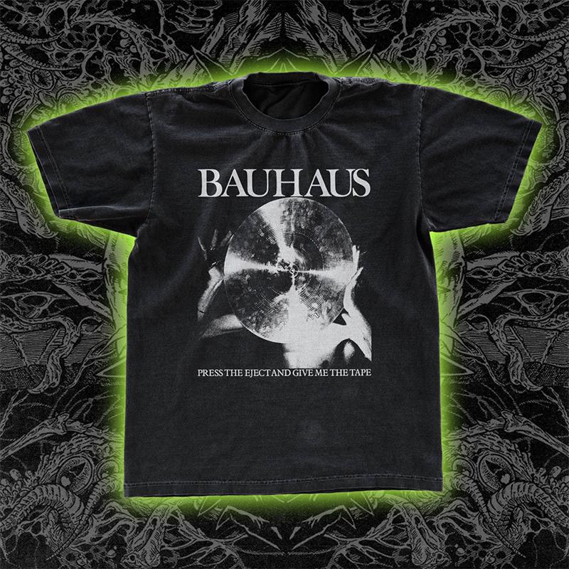 Bauhaus Band Gothic Rock Casual T-Shirt Men s and Women s Luxury Band Brand Top S