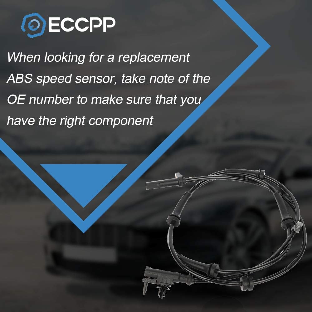 ECCPP Left+Right+Front ABS Wheel Speed Sensor ABS Sensor fit for 2006-2010 for Infiniti M45, 2006-2010 for Infiniti M35 Set Of 2