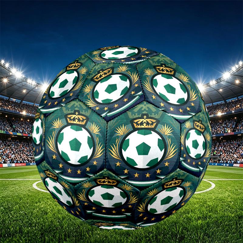 Club Santos Laguna Print Size 5 Soccer Ball, PU Wear Resistant Football for Match Training and Daily Practice, Birthday Gift for Soccer Fans