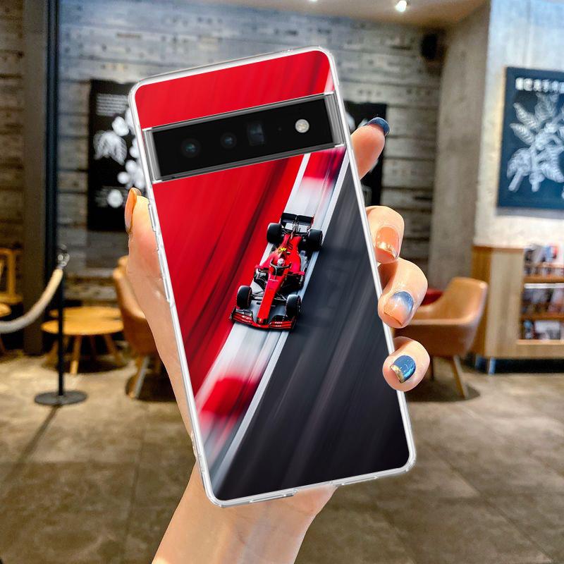 Phone Case Cover for Google Pixel 9 8 7 6 5 4 4XL 7A 6A 5A 4A 3A Pro XL 5G Transparent Soft TPU Nurburgring F1 Circuit Pattern