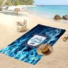 Preston North End Football Print Beach Towel, Large Soft Quick Dry Towel for Beach Camping Swimming