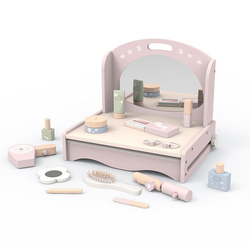 Wooden Princess Dresser Set Cosplay Playhouse Toy