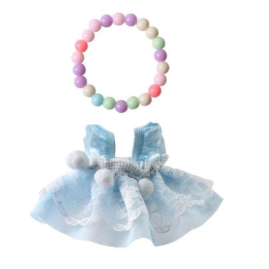 1 Set Hamsterkleid Perlenkette Meerschweinchen Hamster Kleintiere Haustierkleidung Outfits Kostüm Zubehör Zubehör Foto Requisite