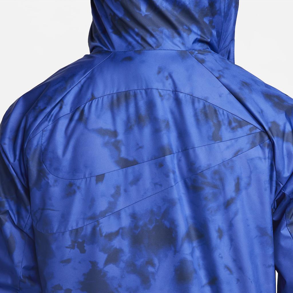 Nike Full Print Zip Hoodie Jacket Men Jackets Blue DN1084-452