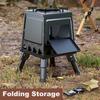 Outdoor Camping Wood Stove, Suitable For Hiking And Outdoor Cooking, Easy To Carry And Assemble, High-Efficiency Combustion