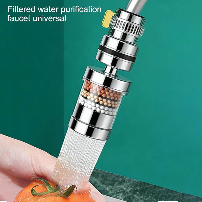360 Degree Rotatable 6 Layers Faucet Filter Kitchen Tool Sink Bathroom Accessories Bubbler Filtration Faucet Splash-Proof Shower
