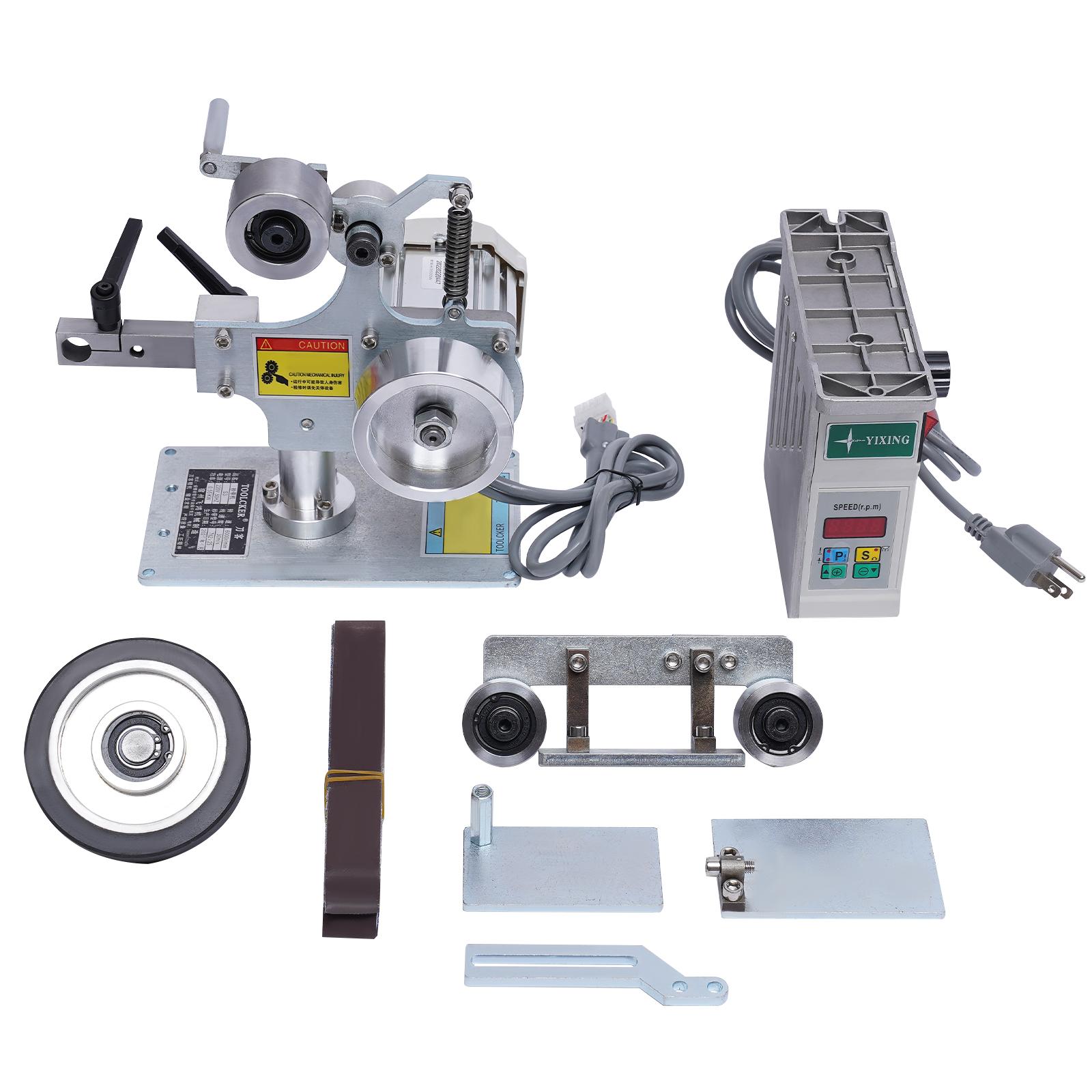 

Абразивный ленточный станок 762x25MM ленточно-шлифовальный станок полировальный станок точилка шлифовальный станок с бесщеточным двигателем небольшие бытовые бесщеточные ленточные станки синий