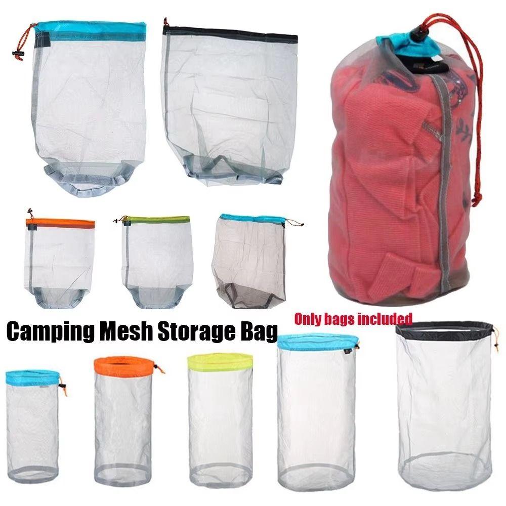 Lightweight Drawstring Storage Bag High Quality Ultralight Mesh Bag Sports Accessories