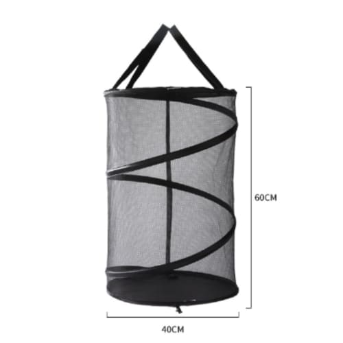 Outdoor Garbage Net, Storage Box, Foldable, Crow Repellent, Cat Repellent, Waterproof, Washable, Door-to-Door Collection Net, Outdoor Trash Can (Black