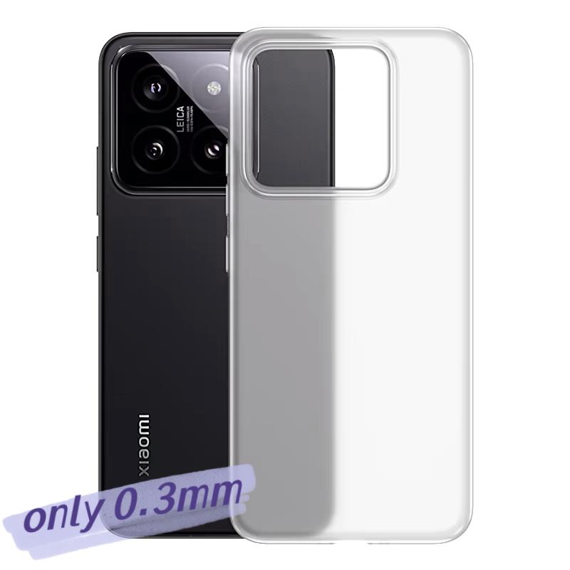 0.3mm Ultra Thin Matte Hard Phone Case For Xiaomi Mi 15 14 13 Pro Translucent Slim PP Soft Back Cover For Xiaomi13 Xiomi14 Shell