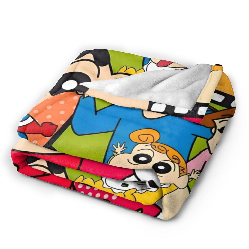 Crayon Shin-chans Cartoon Anime Blanket Warm Cozy Fluffy Throw Blankets for Couch 50x60 Inch Multiple Sizes Rug Piece