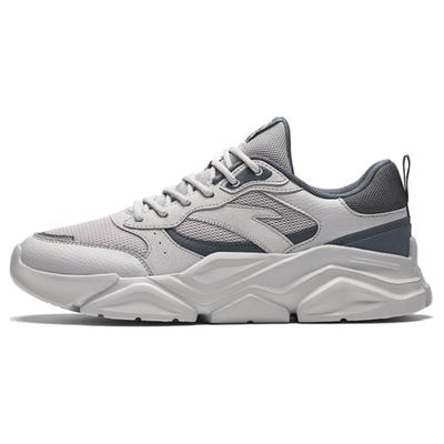 Slip Resistant Abrasion Resistant Low Top Casual Shoes Men's Gray Sneakers 912338821-5