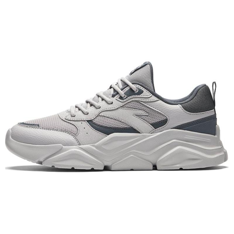 Anta Нескользящие Устойчивые к истиранию Низкие Повседневная Обувь Мужские Серые Кроссовки 912338821-5 40.5