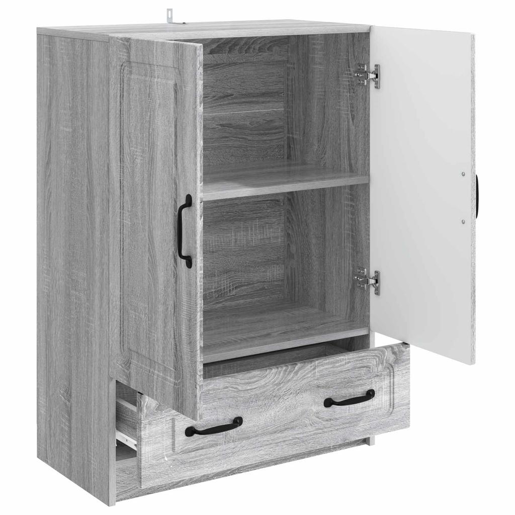 Sideboard Grey Sonoma 66 X 34.5 X 92 Cm Engineered Wood