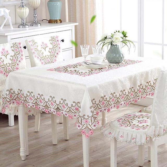 Pastoral Polyester Tea Table Tablecloth Table Cloth Chair Cushion Seat Cover Table Cloth Dust Proof Cloth Household Table Flag
