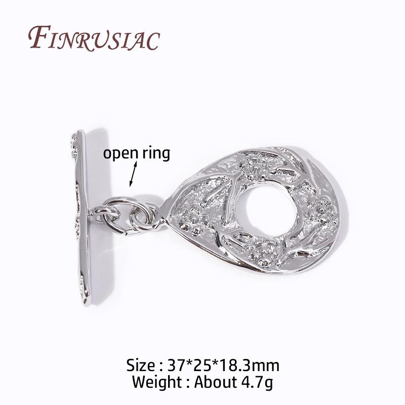 Multi Styles High Quality Brass Toggle Clasps 18K Gold Plated Bracelet Connect Clasps DIY Jewelry Making Supplies OT Clasps